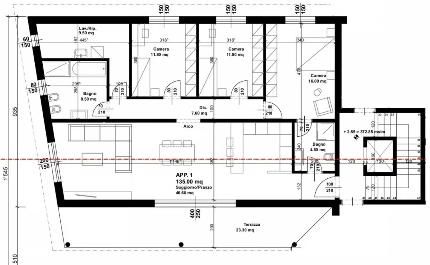 SPACIOUS AND MODERN APARTMENT IN MALVAGLIA - Photo 19 of 19