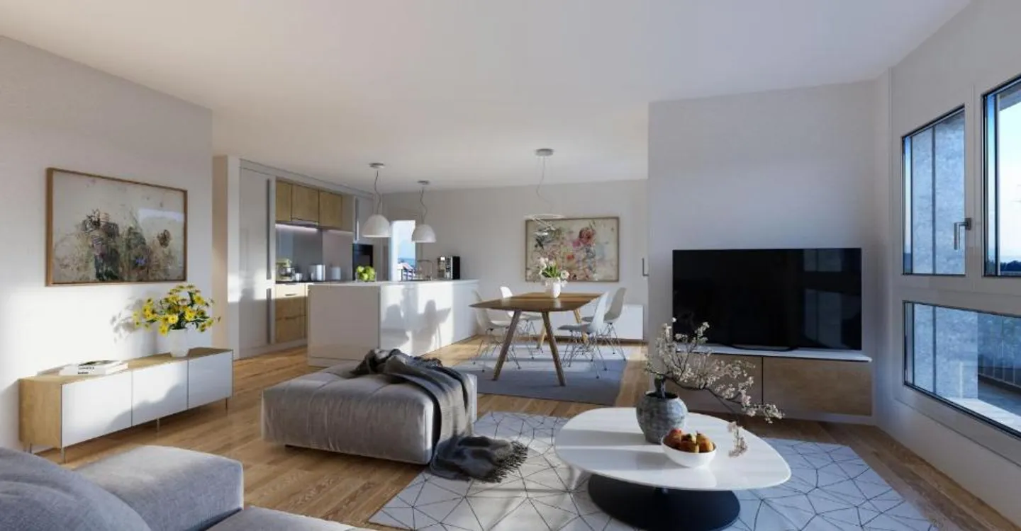 Charmante Attikwohnung mit Aussicht - Foto 3 von 5