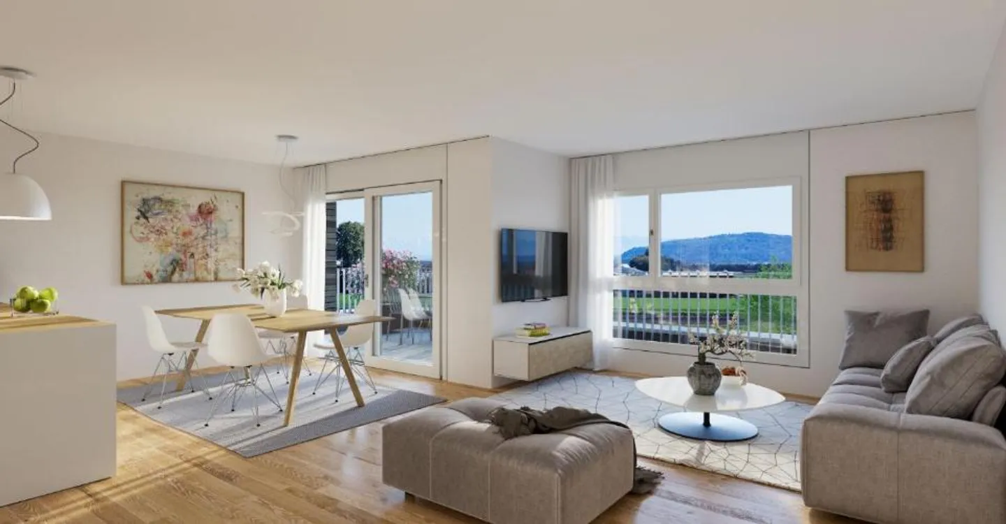 Charmante Attikwohnung mit Aussicht - Foto 4 von 5