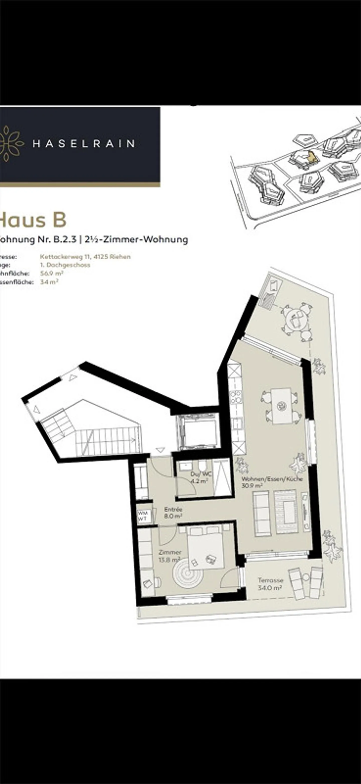 Modernes Apartment mit grossem Balkon - Foto 11 von 11