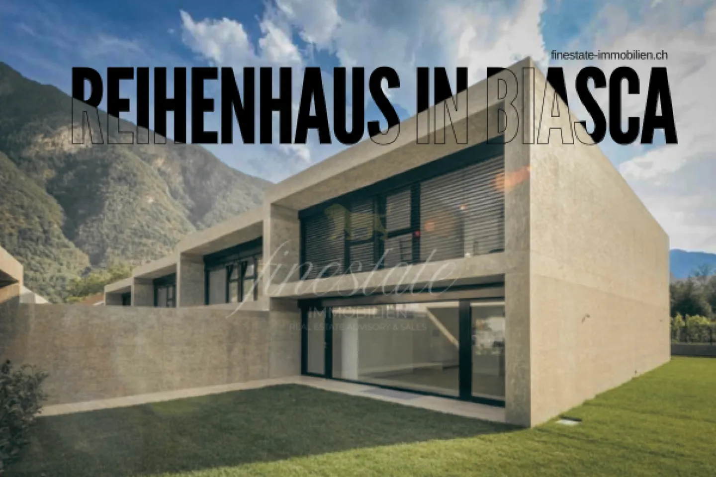 Moderna casa a schiera angolare di 4,5 stanze in posizione soleggiata a Biasca - Foto 1 di 11