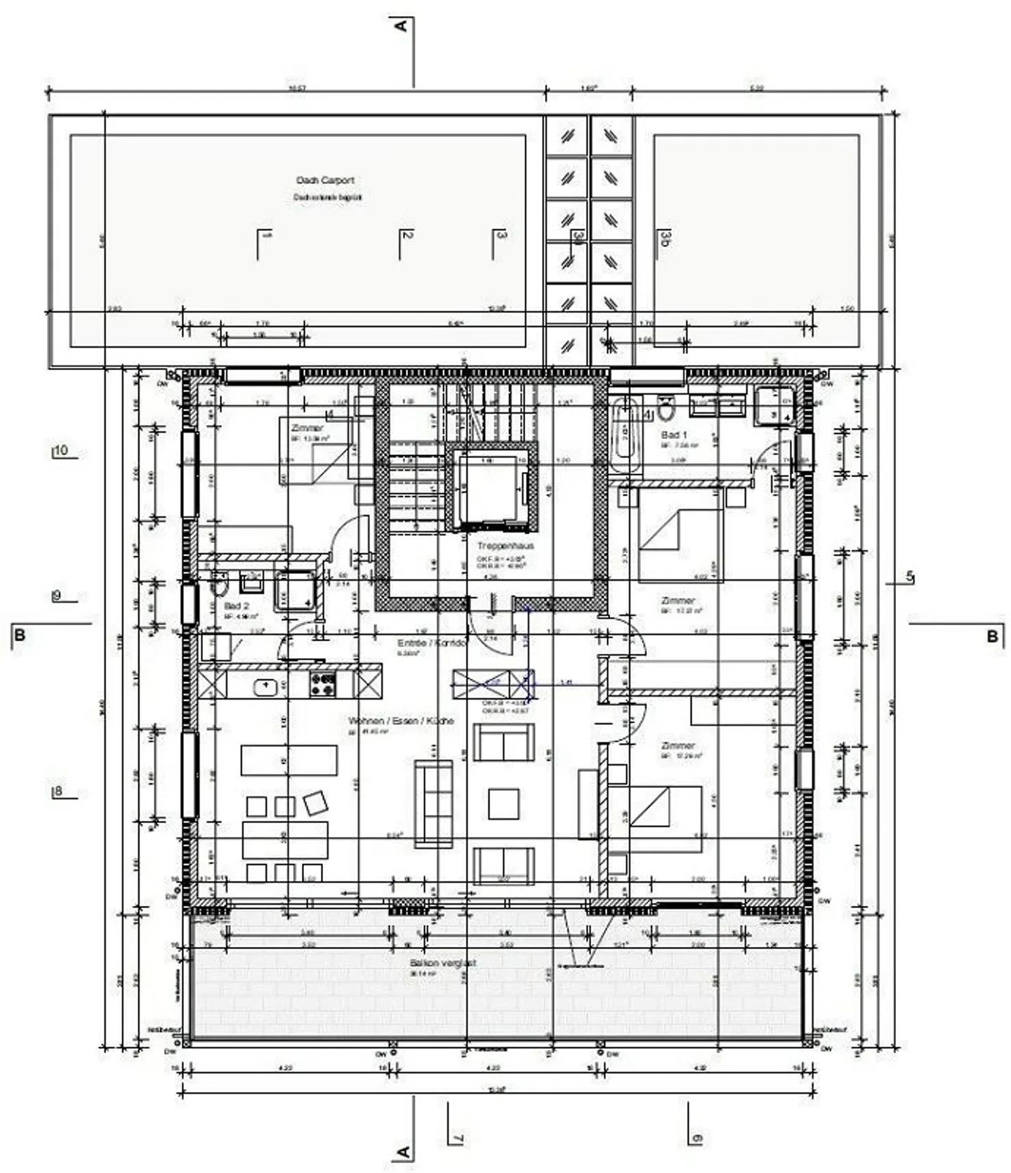 Moderne 4.5-Zimmer-Wohnung mit 36 m2 Balkon in ruhiger Familienlage - Photo 11 sur 11