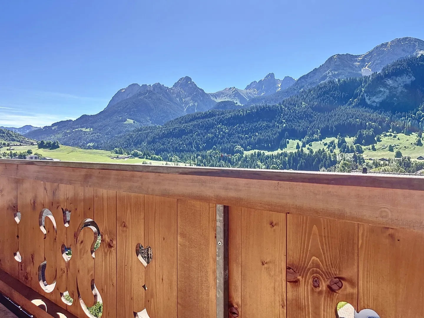 Château-d'Oex -Un duplex lumineux et chaleureux au coeur des Alpes - Foto 2 di 10