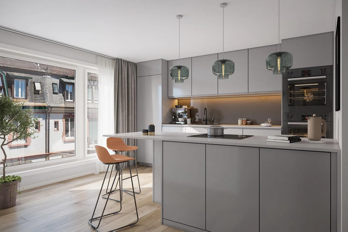 Exklusive 3.5 Zimmer Attika Wohnung mit sep. Studio und Dachgarten - Foto 2 von 11