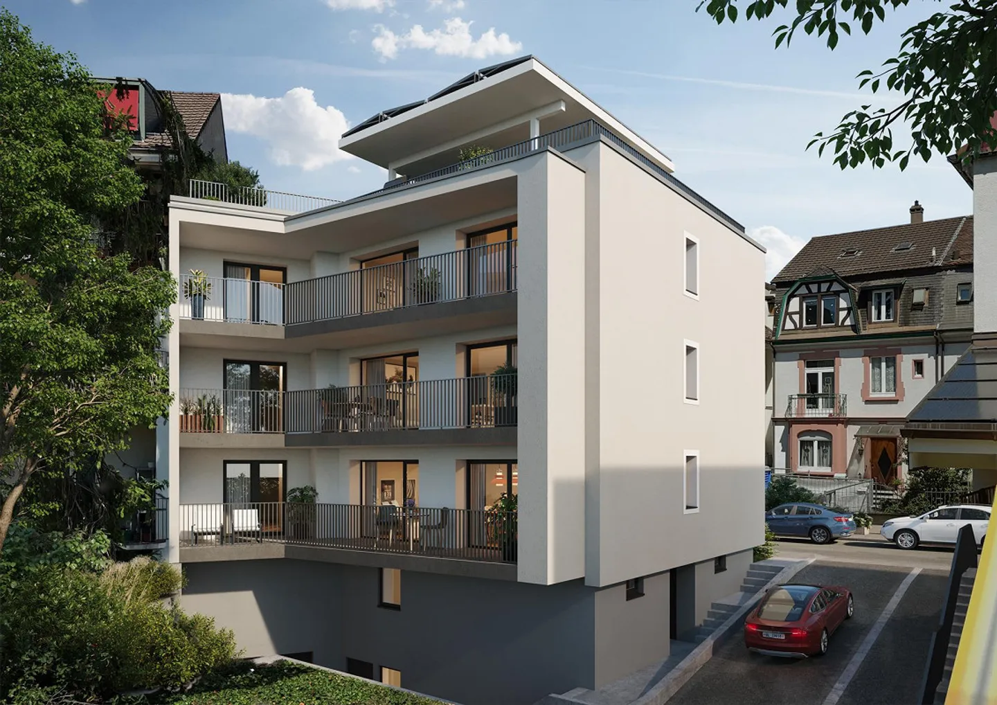 Exklusive 3.5 Zimmer Attika Wohnung mit sep. Studio und Dachgarten - Foto 7 von 11