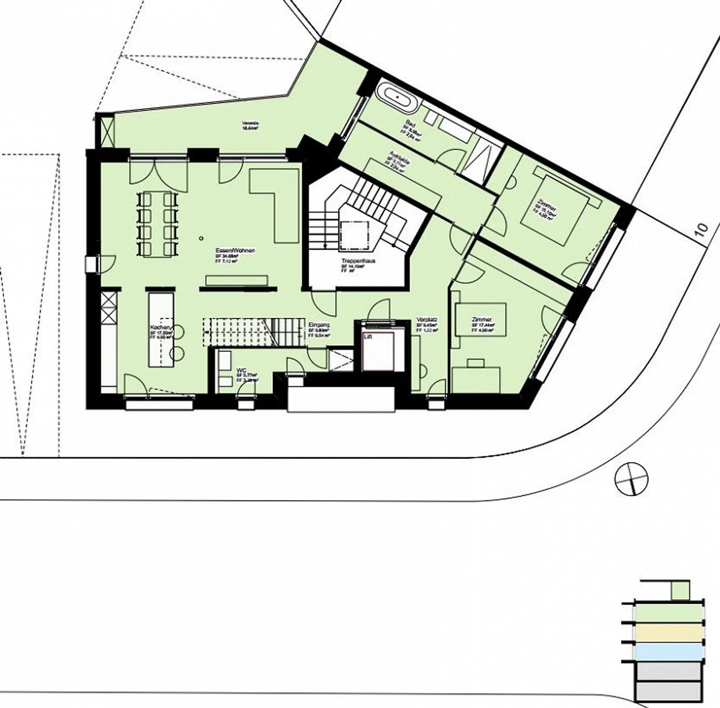 Exklusive 3.5 Zimmer Attika Wohnung mit sep. Studio und Dachgarten - Foto 8 von 11