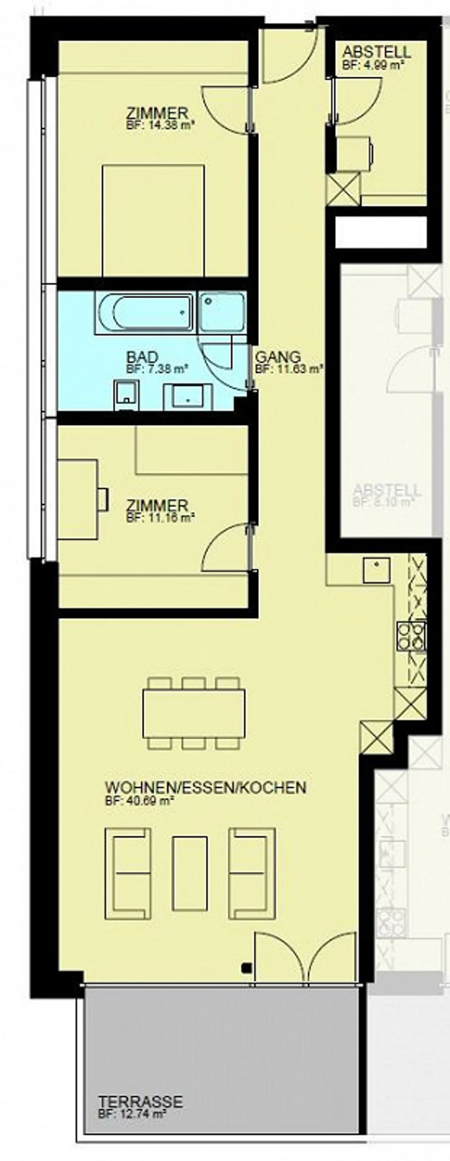 Appartement attrayant de 3,5 pièces à St. Margrethen - Photo 10 sur 10