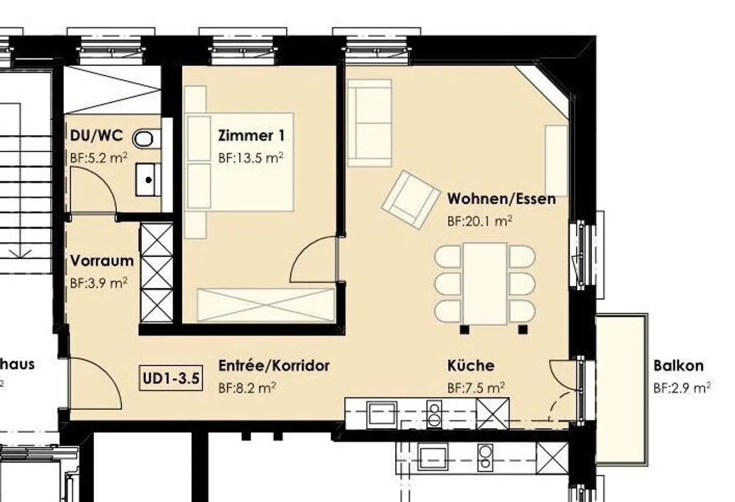 Light-flooded, modern apartment with old building charm - Photo 9 of 9