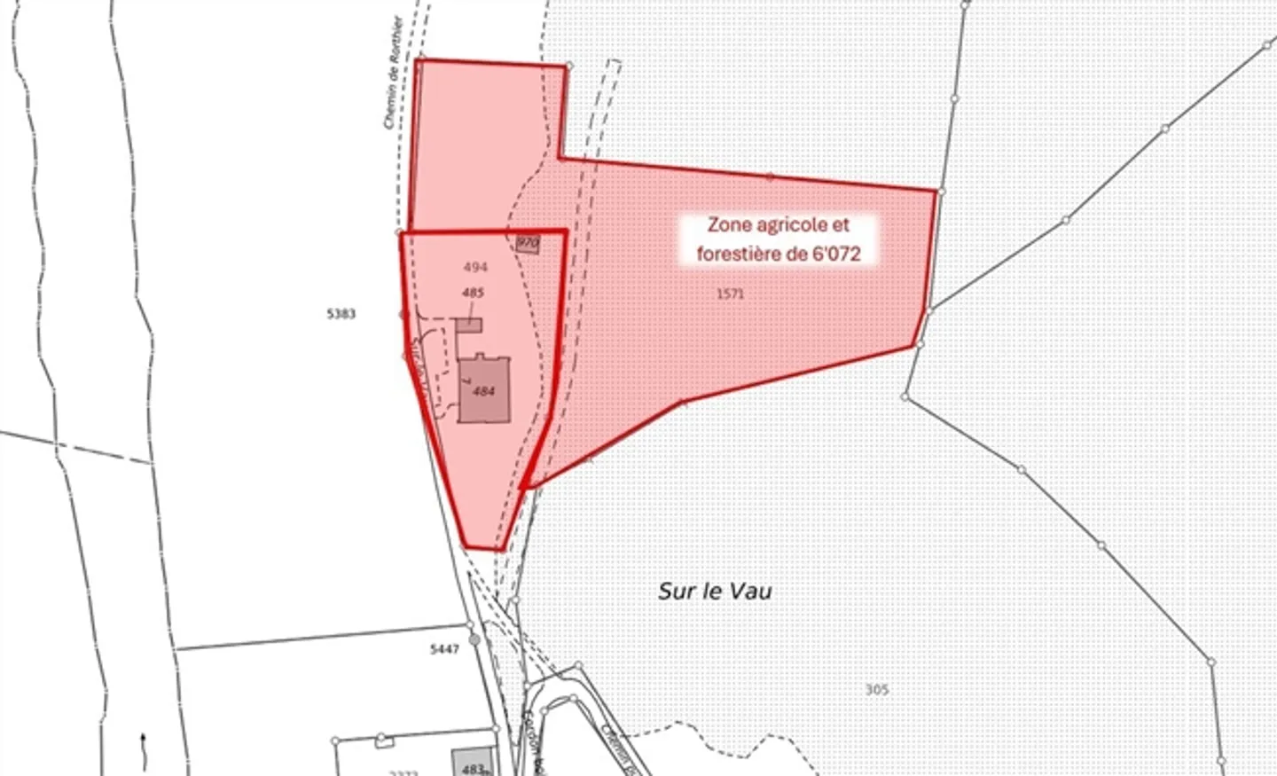 Vecchio casale su un terreno di 2'169 m2 + terreno di 6'072 - Foto 6 di 20