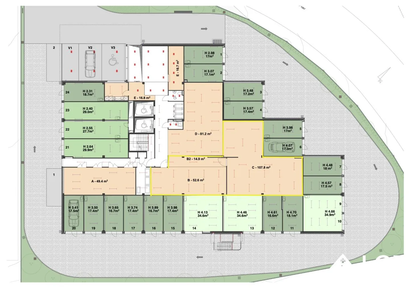 Sichere Räumlichkeiten von 170m2 zur Miete in Morges: ideal für Lager oder Depot, Zugang d - Foto 2 von 10