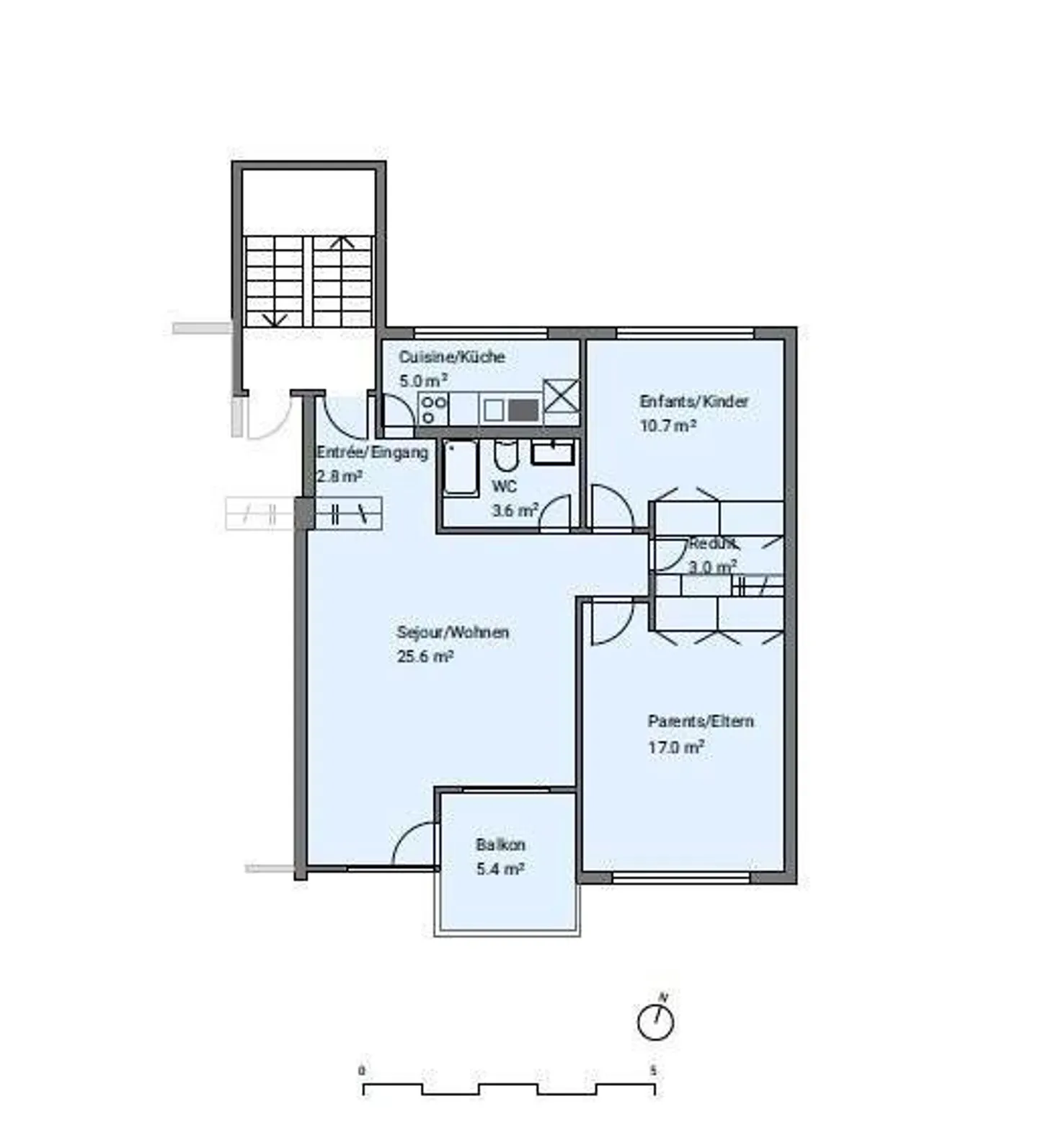 Appartamento 3.5 locali in affitto - Foto 9 di 9