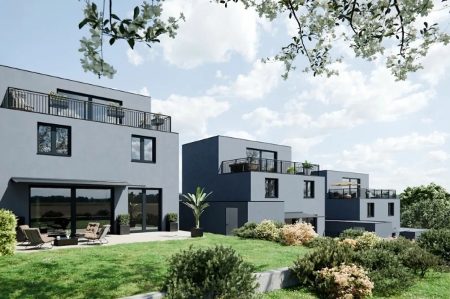 Moderne freistehende Einfamilienhäuser - Foto 1 von 1