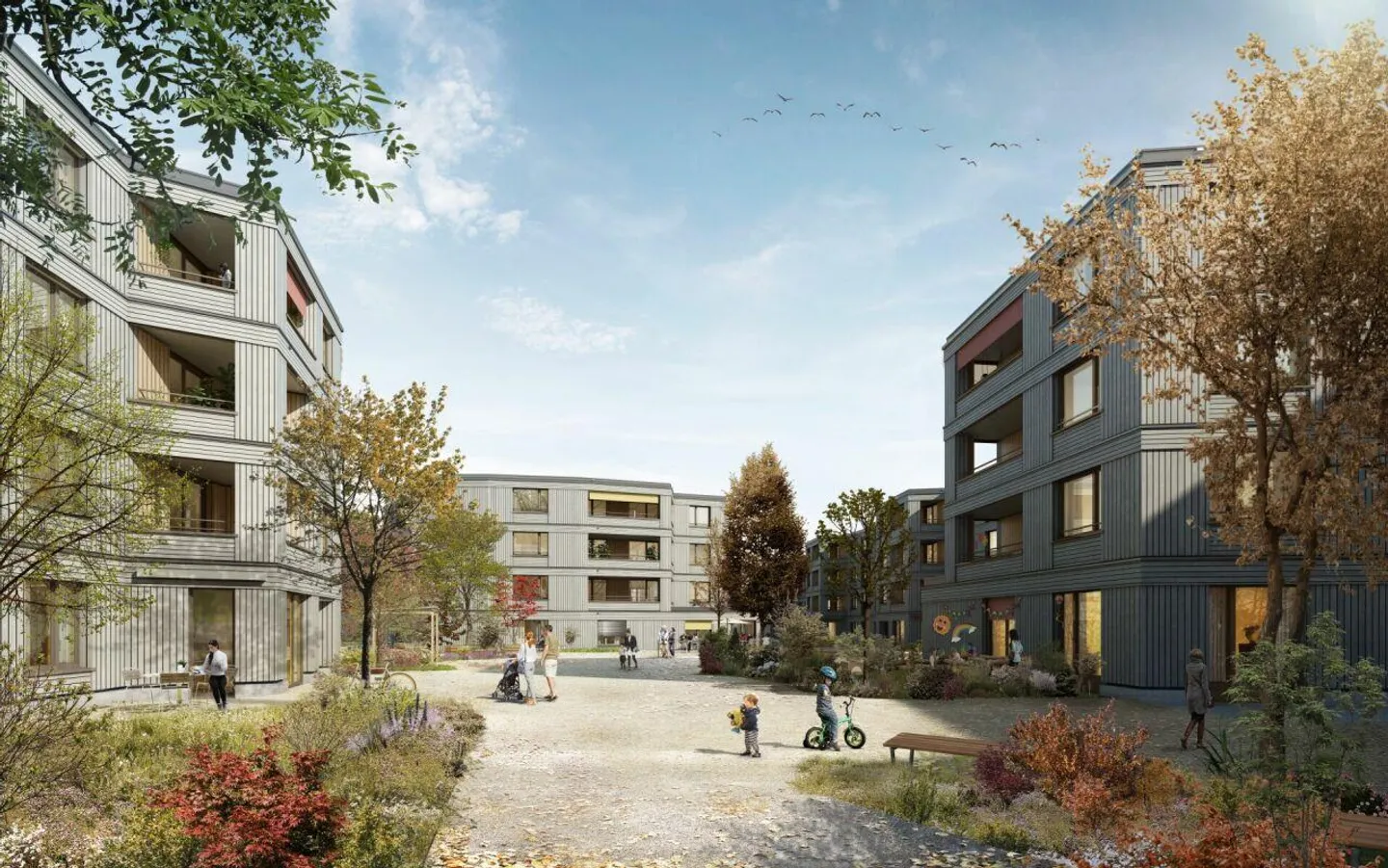 Appartement familial dans le nouveau bâtiment "Feuerfalter" à Köniz - Photo 1 sur 5