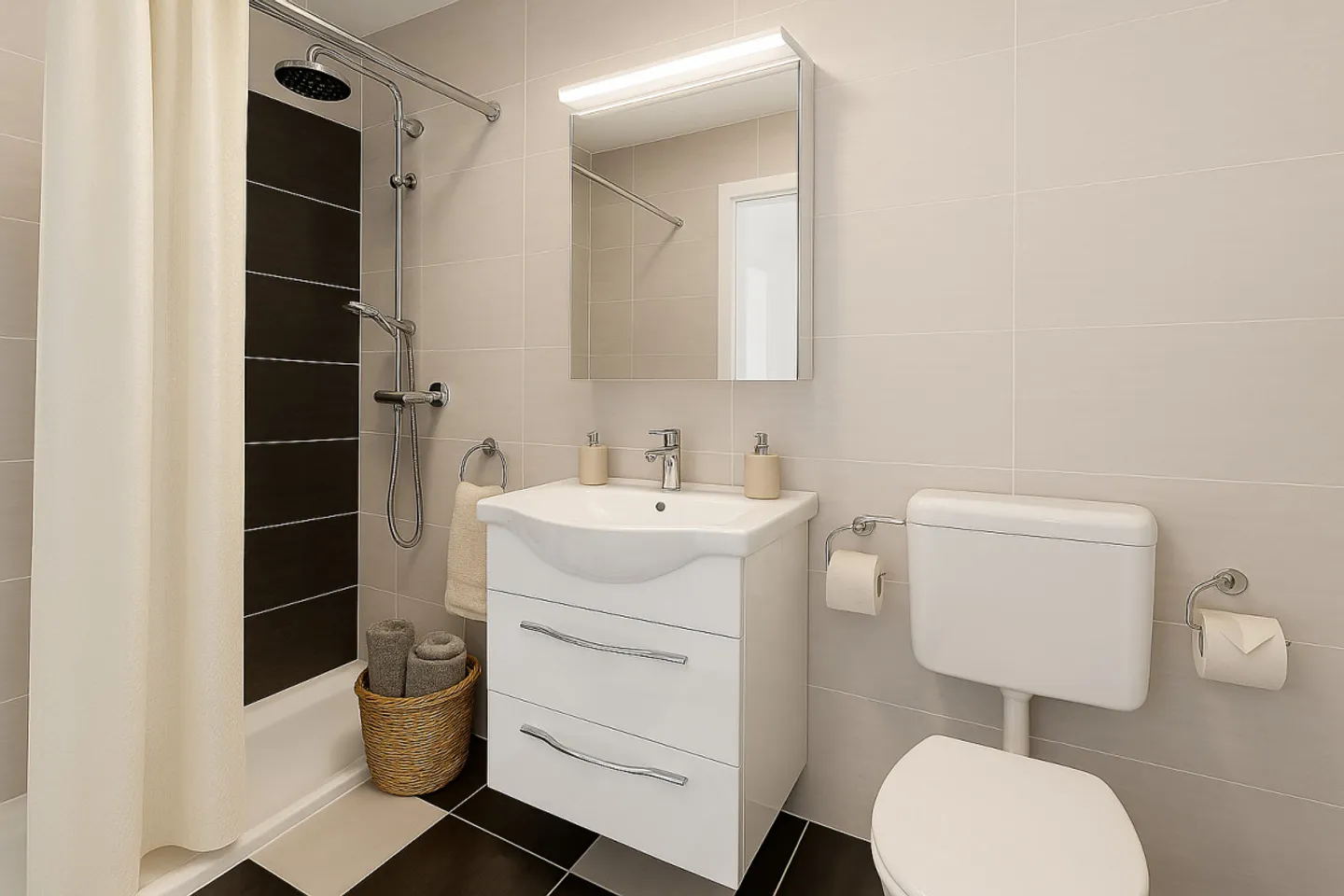 4.5 rooms with two bathrooms - 1 month of rent offered* - Photo 3 of 8