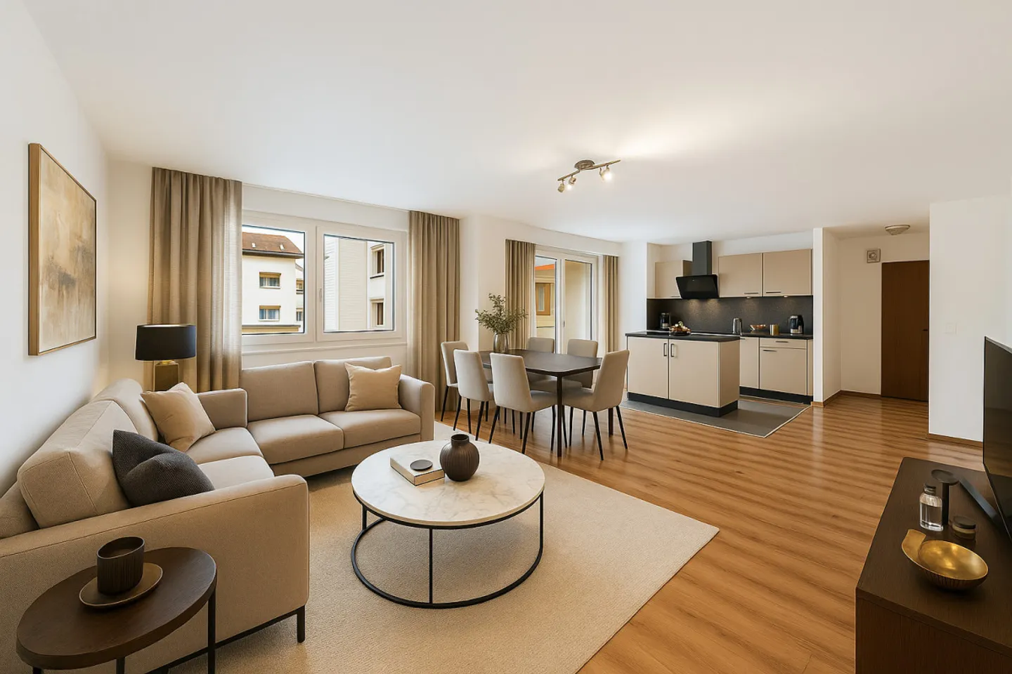 4.5 rooms with two bathrooms - 1 month of rent offered* - Photo 5 of 8