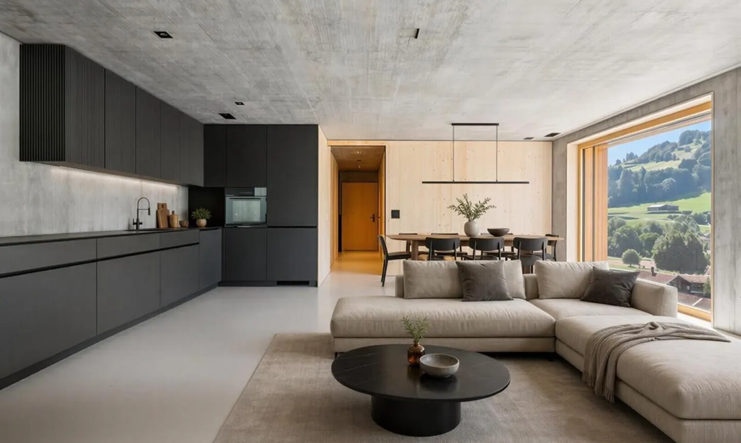 Appartement moderne de 2,5 pièces avec vue sur la montagne à Küblis - Photo 7 sur 11