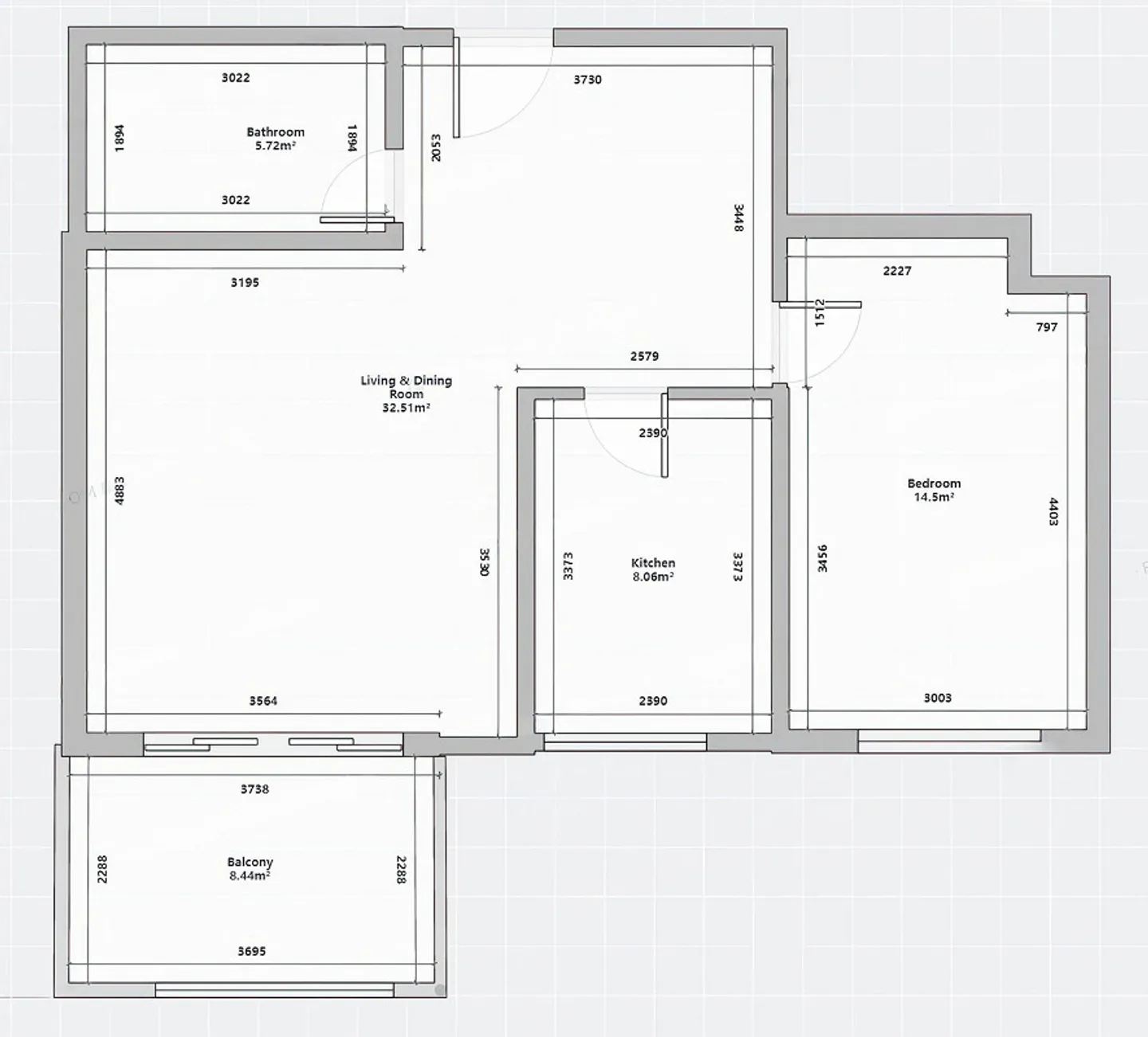 Komfortable 2½-Zimmer-Wohnung - Foto 4 von 4