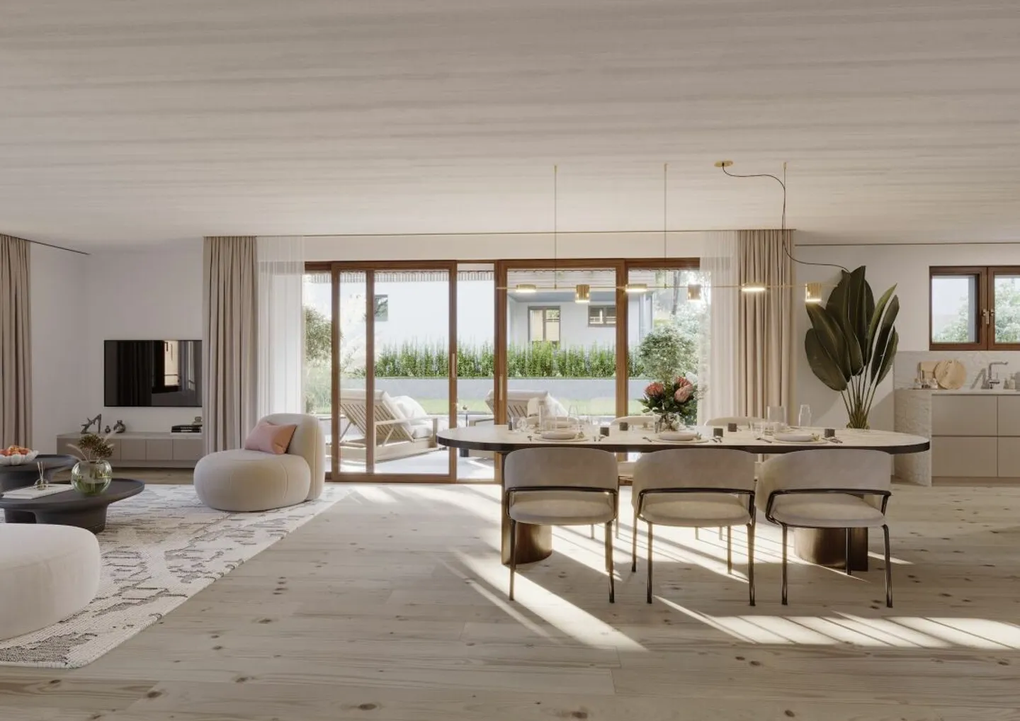 Appartements de jardin 3,5 pièces inhabituels - Photo 3 sur 4