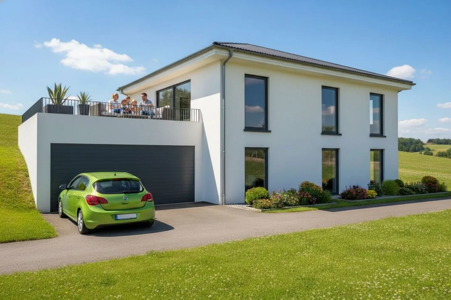 Neubau Einfamilienhaus mit Weitsicht - Foto 1 von 1
