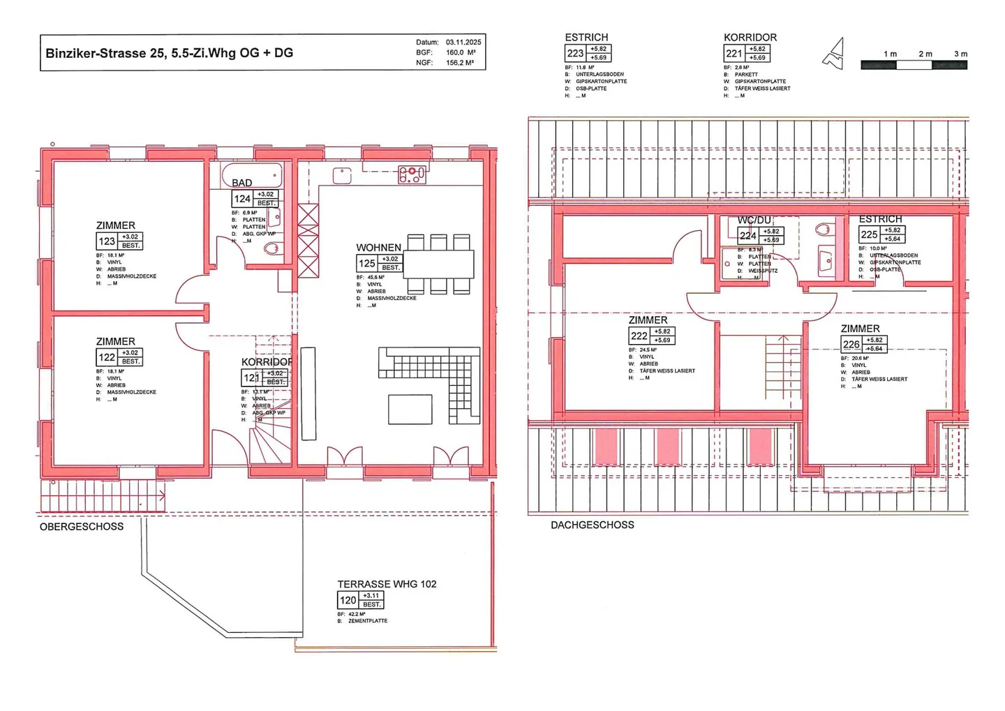 ERSTVERMIETUNG: sonnige 5.5 Zimmer-Maisonette-Wohnung mit grosser Terrasse - Foto 2 von 2