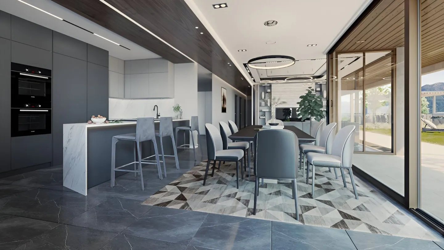 Appartement moderne et élégant de 4,5 pièces avec terrasse panoramique et vue spectaculaire sur le lac - Photo 2 sur 8