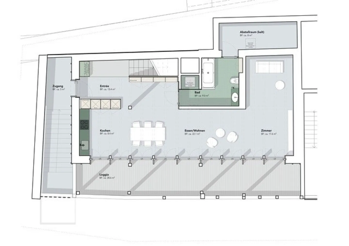 Première occupation appartement en duplex de 3,5 à 4 pièces - Photo 5 sur 11