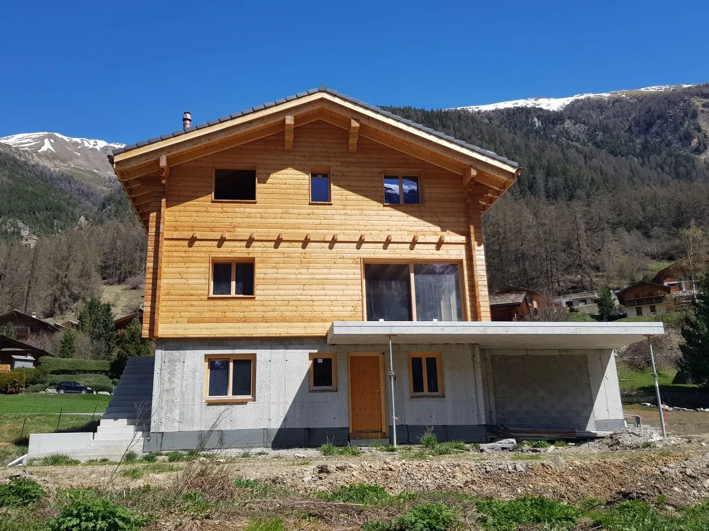 Chalet en Construction - Personnalisation Selon les Souhaits du Locataire - Résidence Principale - Evolène - Photo 3 sur 9