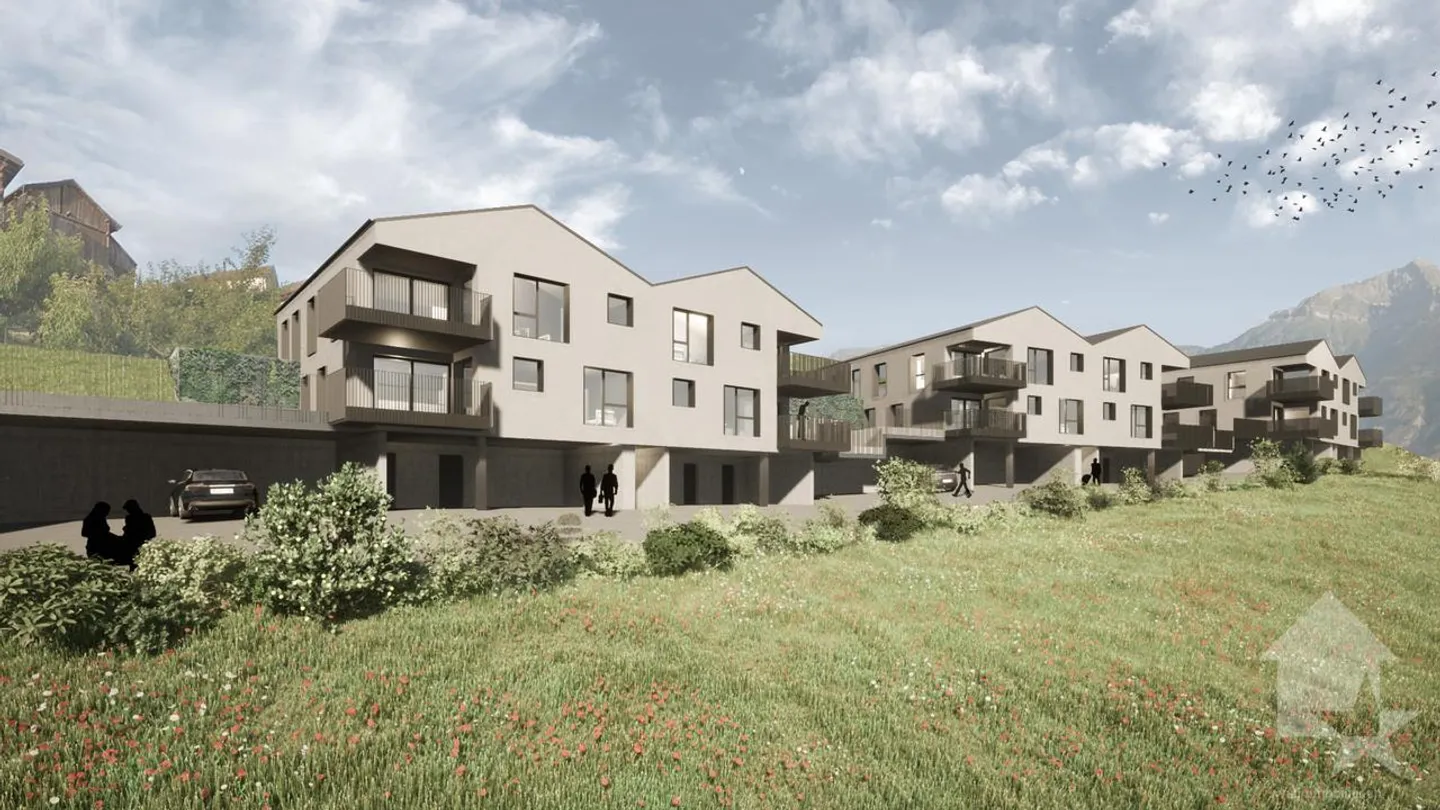 Nuovo progetto di 3 edifici, ciascuno con 2x 3,5 stanze e 2x 4,5 stanze - Foto 1 di 19