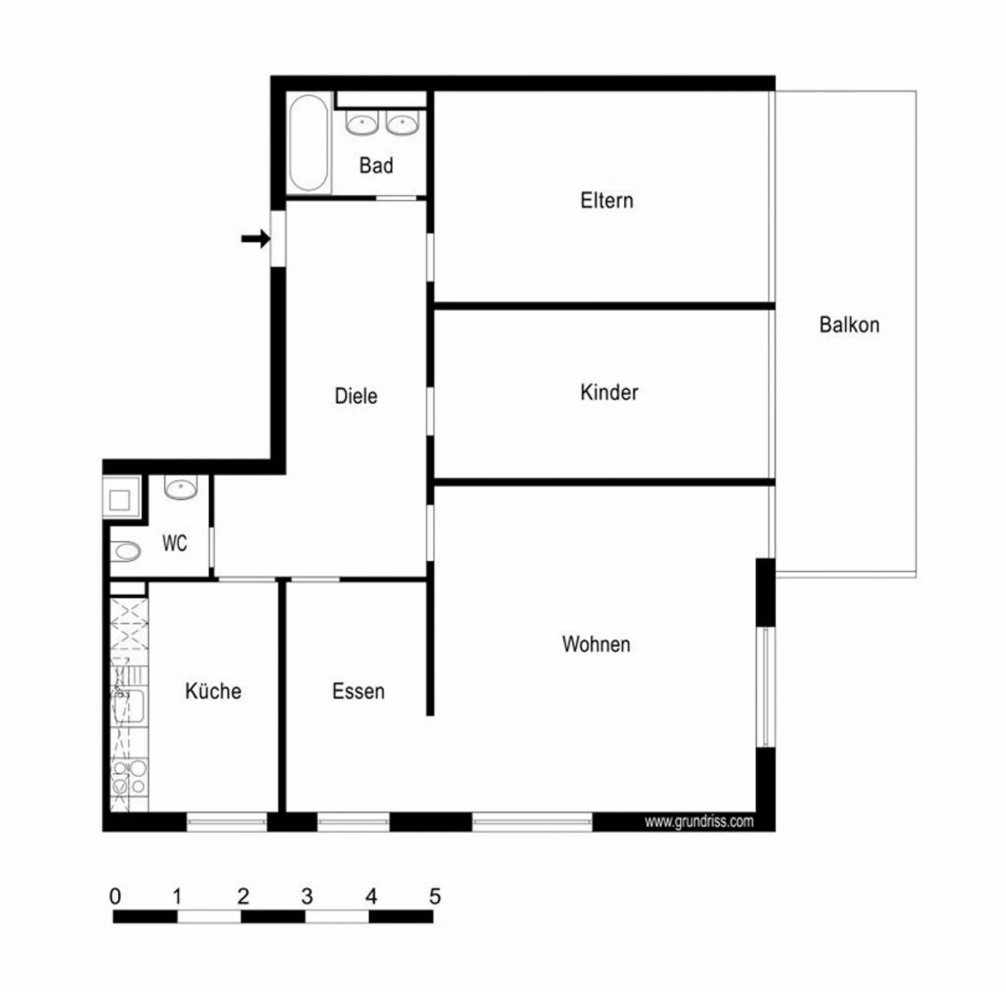 Geräumige 3.5-Zimmerwohnung - Foto 8 von 8