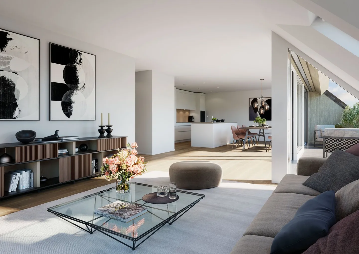 Modernes Apartment mit Alpenblick - Foto 3 von 6