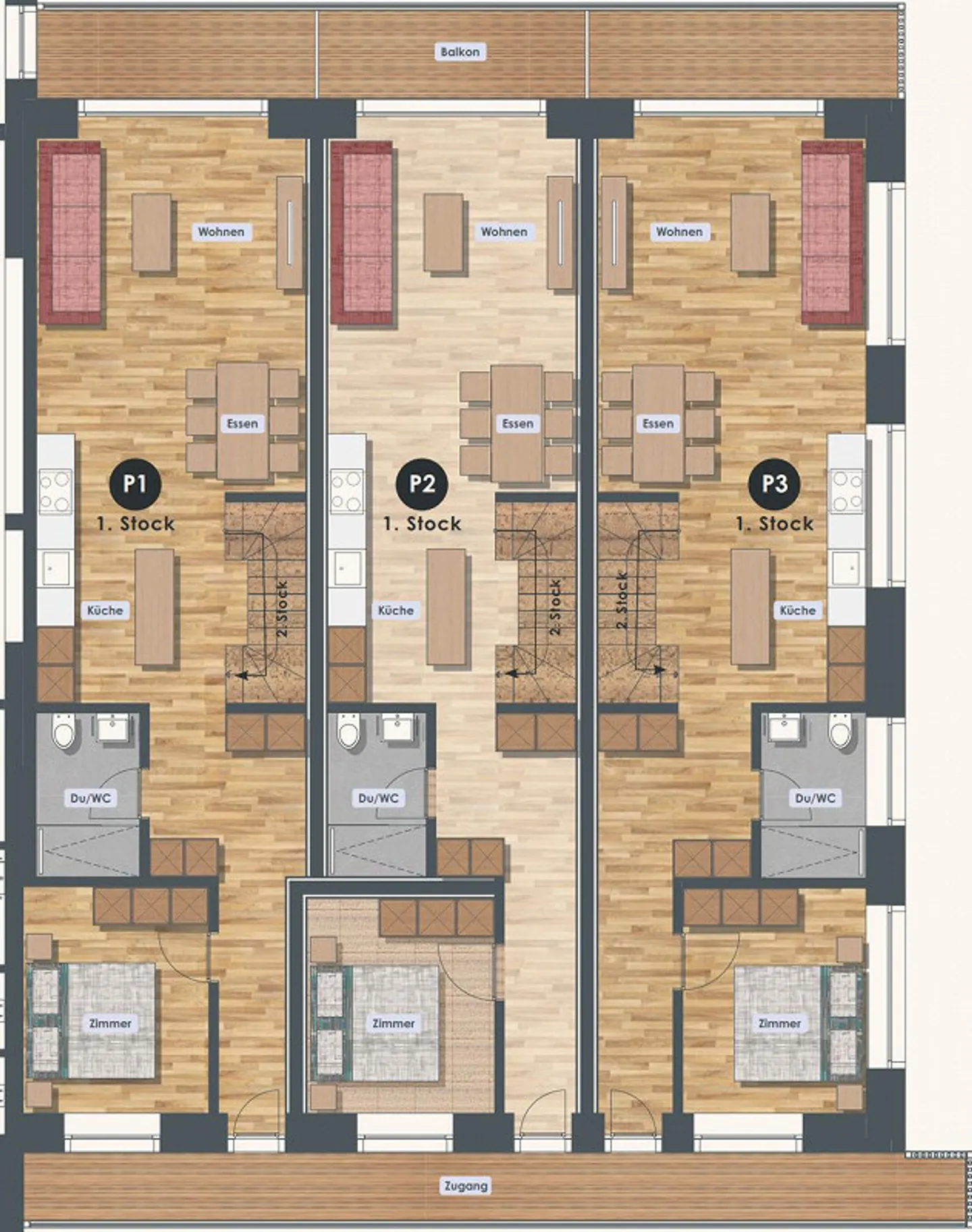 Moderne Maisonettewohnung - Foto 5 von 6