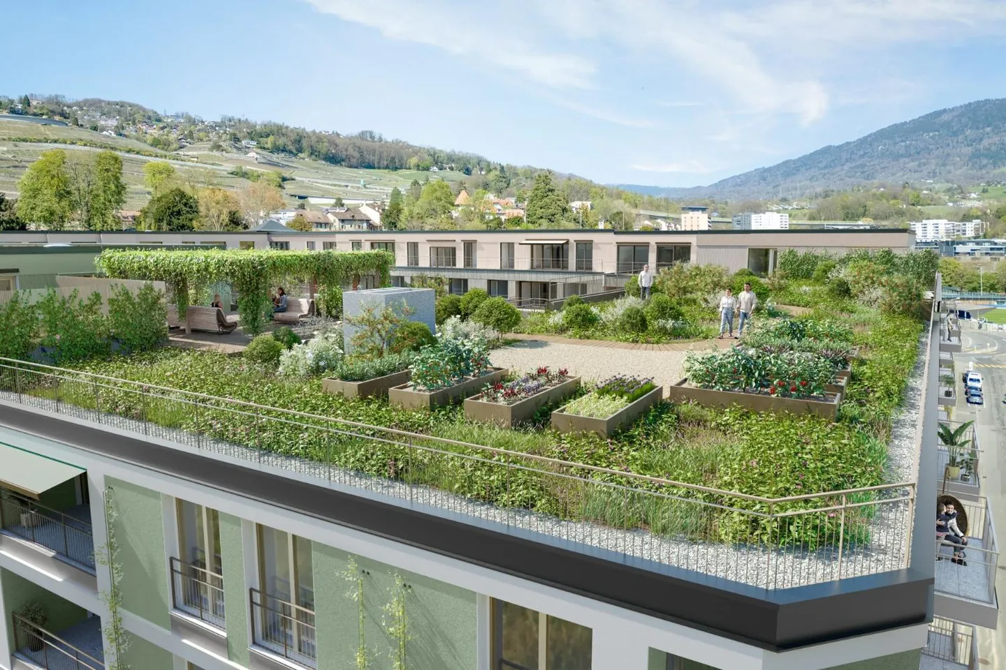 Giardini in città | Appartamenti nuovi dallo studio a 5 stanze a Vevey - Foto 2 di 7