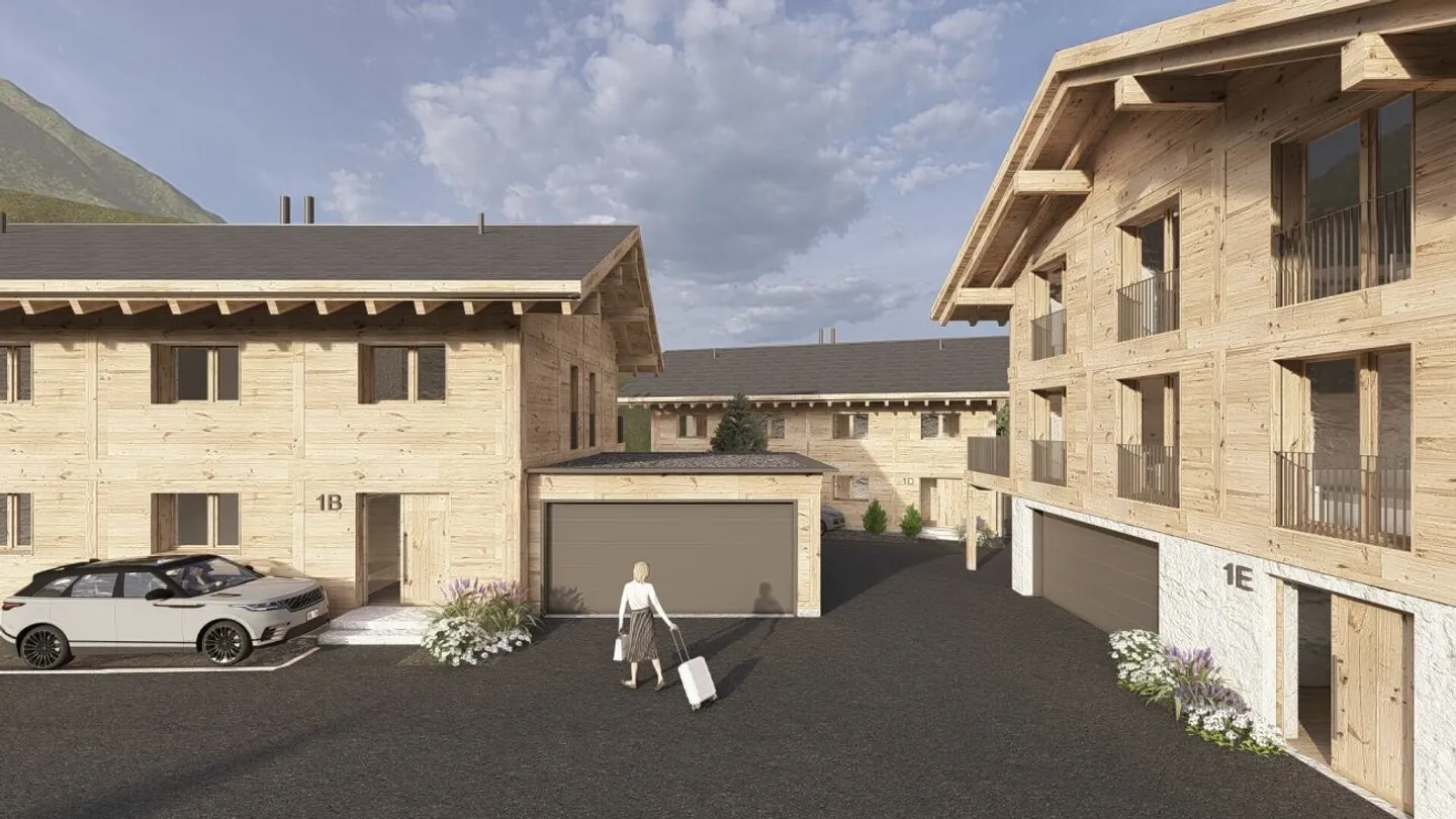 Maison semi-détachée de 5,5 pièces comme résidence principale de haute qualité (6F) à Davos Wiesen - Photo 2 sur 6