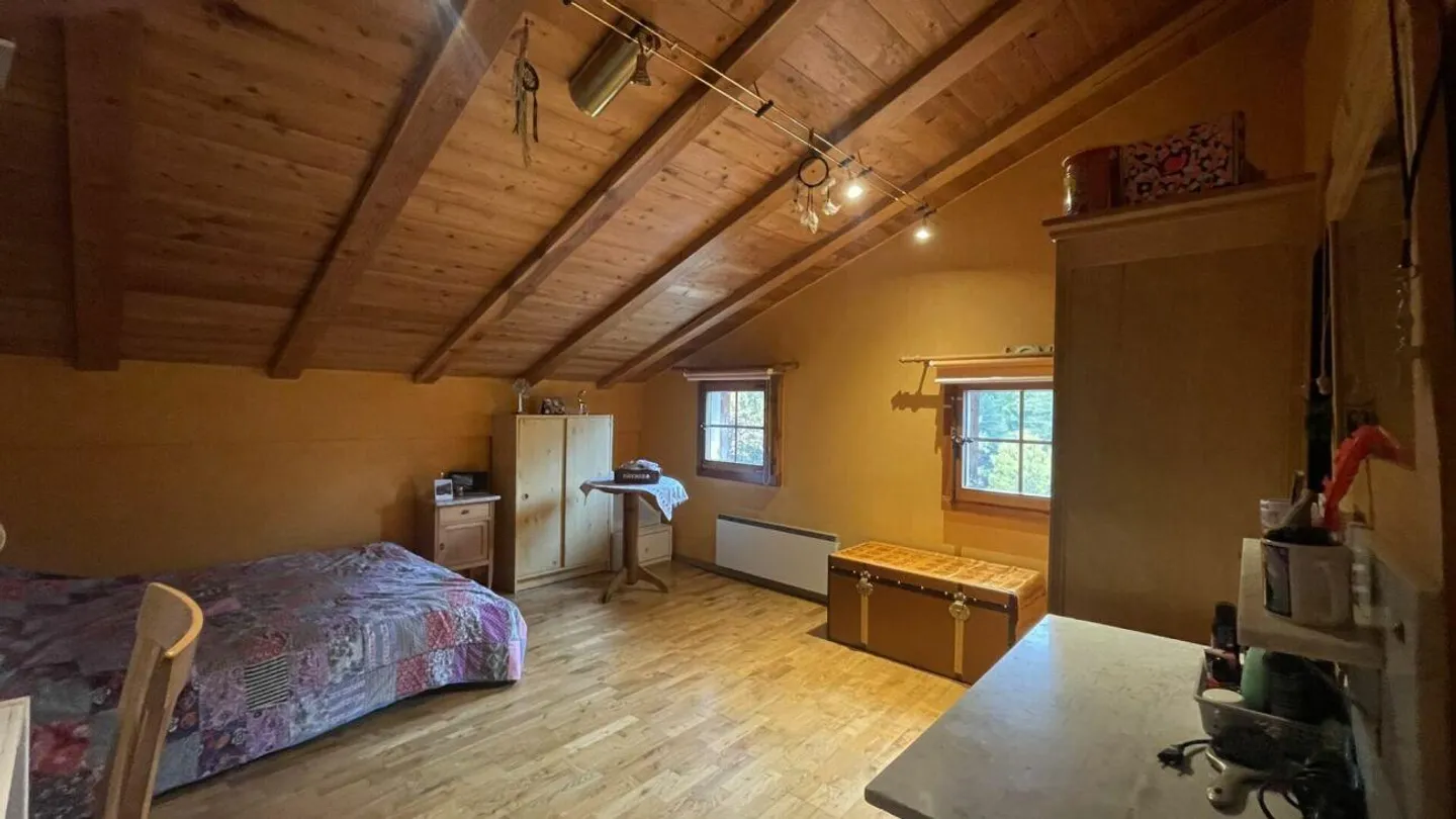 Rustikales Walliserhaus im Weiler Bodmen in Saas-Fee. Kopie - Foto 13 von 22