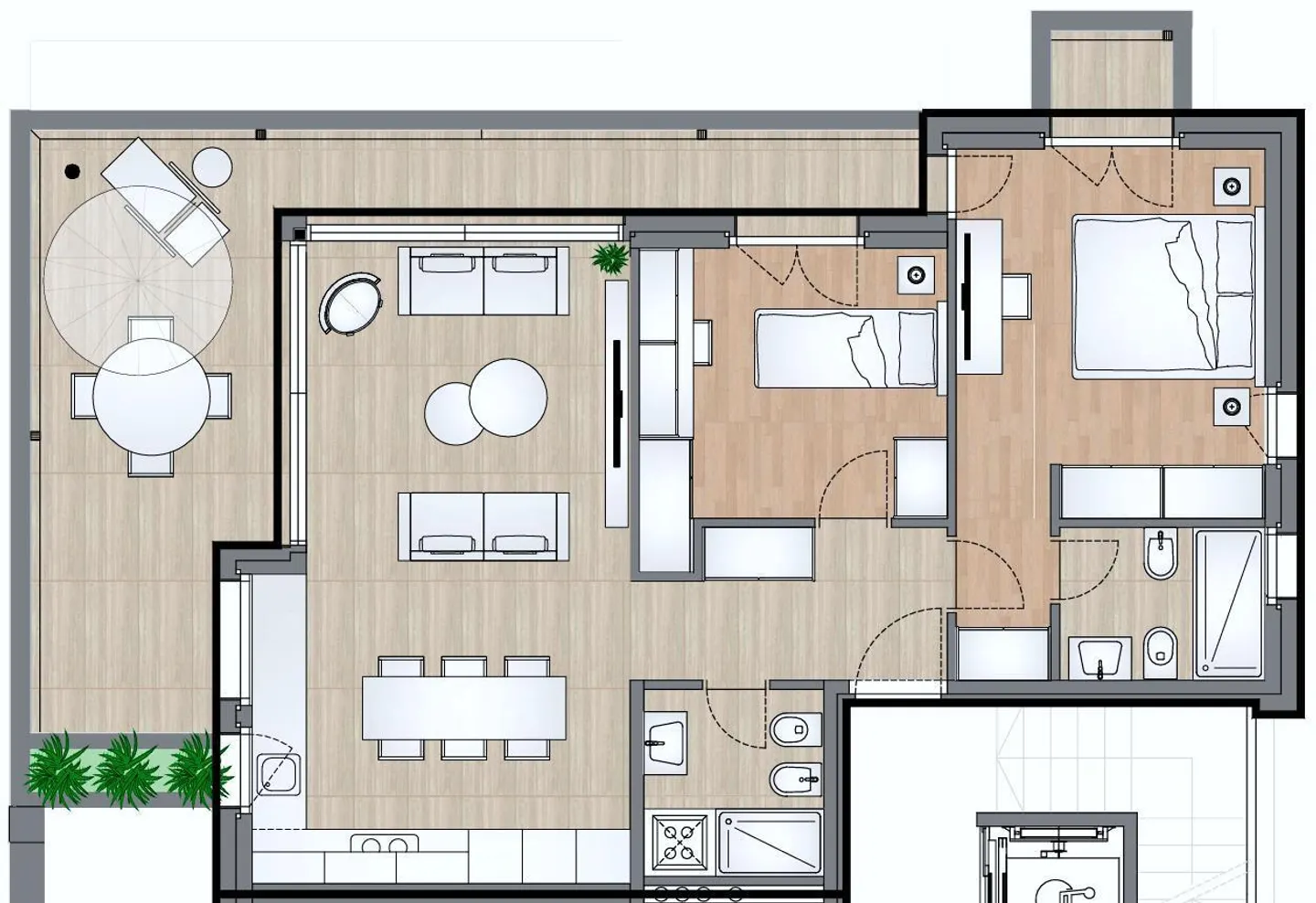 Modernes Apartment in Melide - Foto 10 von 11