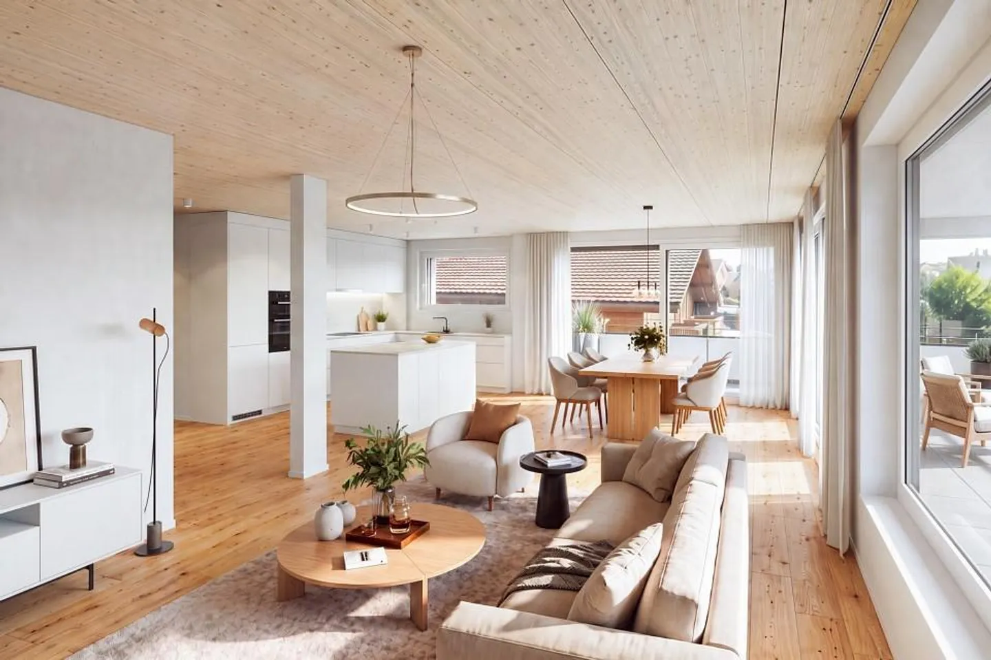 Neubau 4.5-Zimmer-Wohnung mit traumhafter See- und Bergsicht - Foto 1 von 6