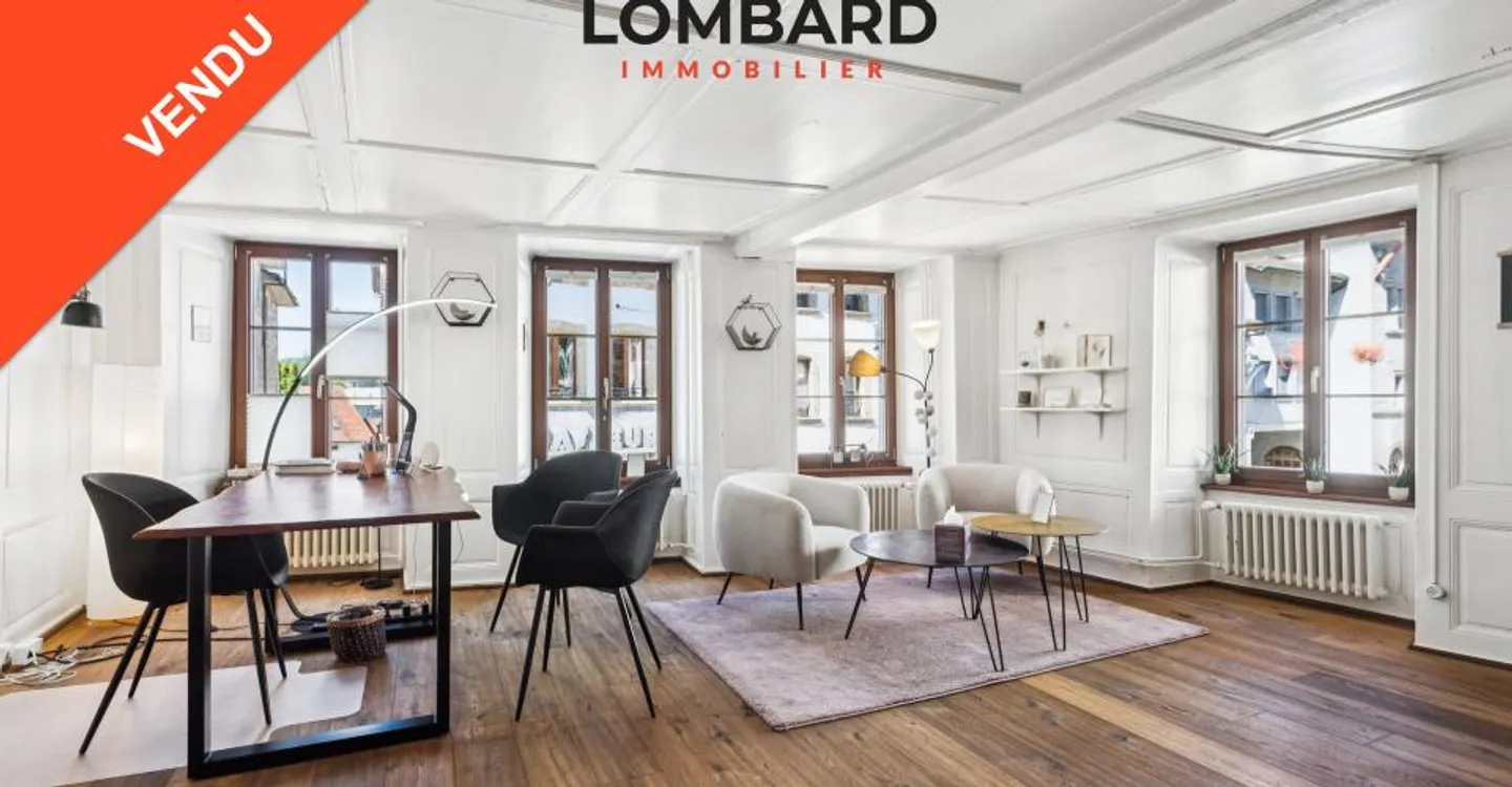 ***VERKAUFT*** Wunderschöne Duplexwohnung mit 5,5 Zimmern im Herzen von Estavayer-le-Lac - Foto 1 von 10