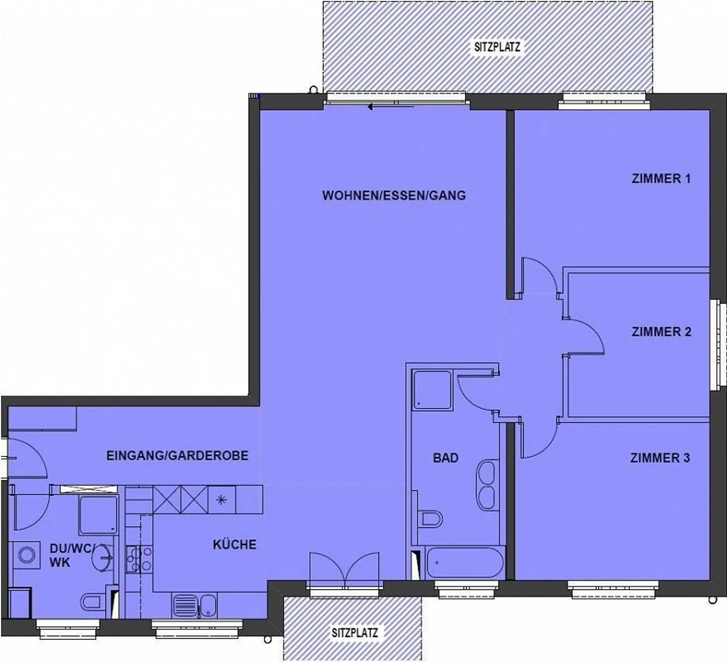 Sunny 4.5 room apartment in Sevelen - Photo 10 of 10