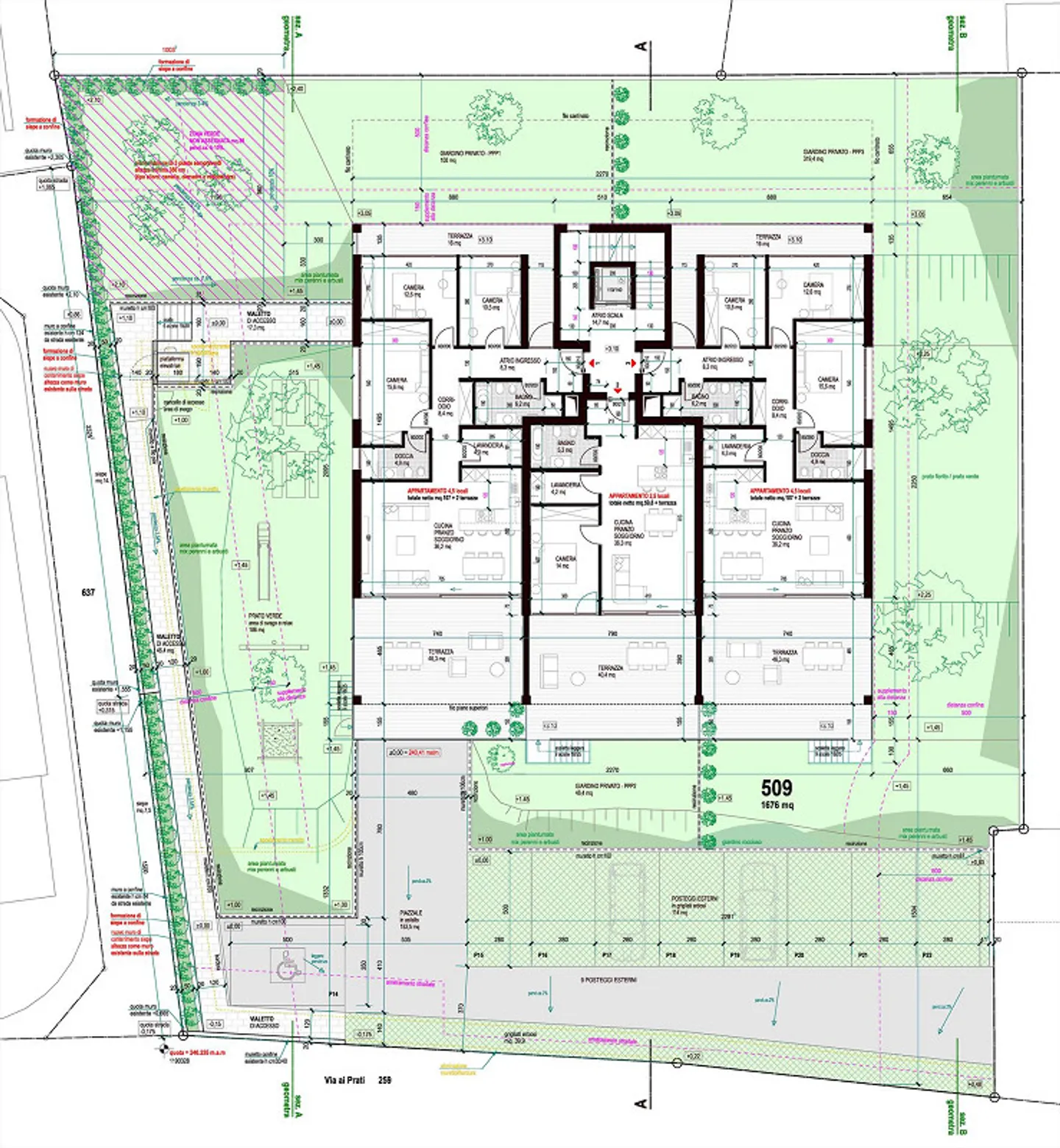 Nuovo appartamento con grande giardino in zona comoda e tranquilla - Photo 8 sur 13
