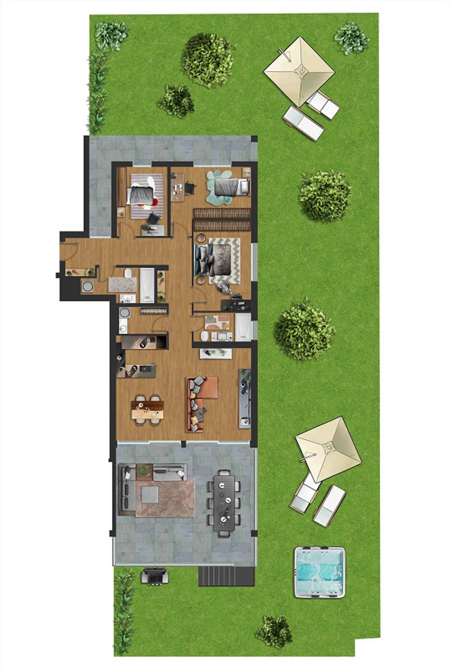 Nuovo appartamento con grande giardino in zona comoda e tranquilla - Photo 10 sur 13