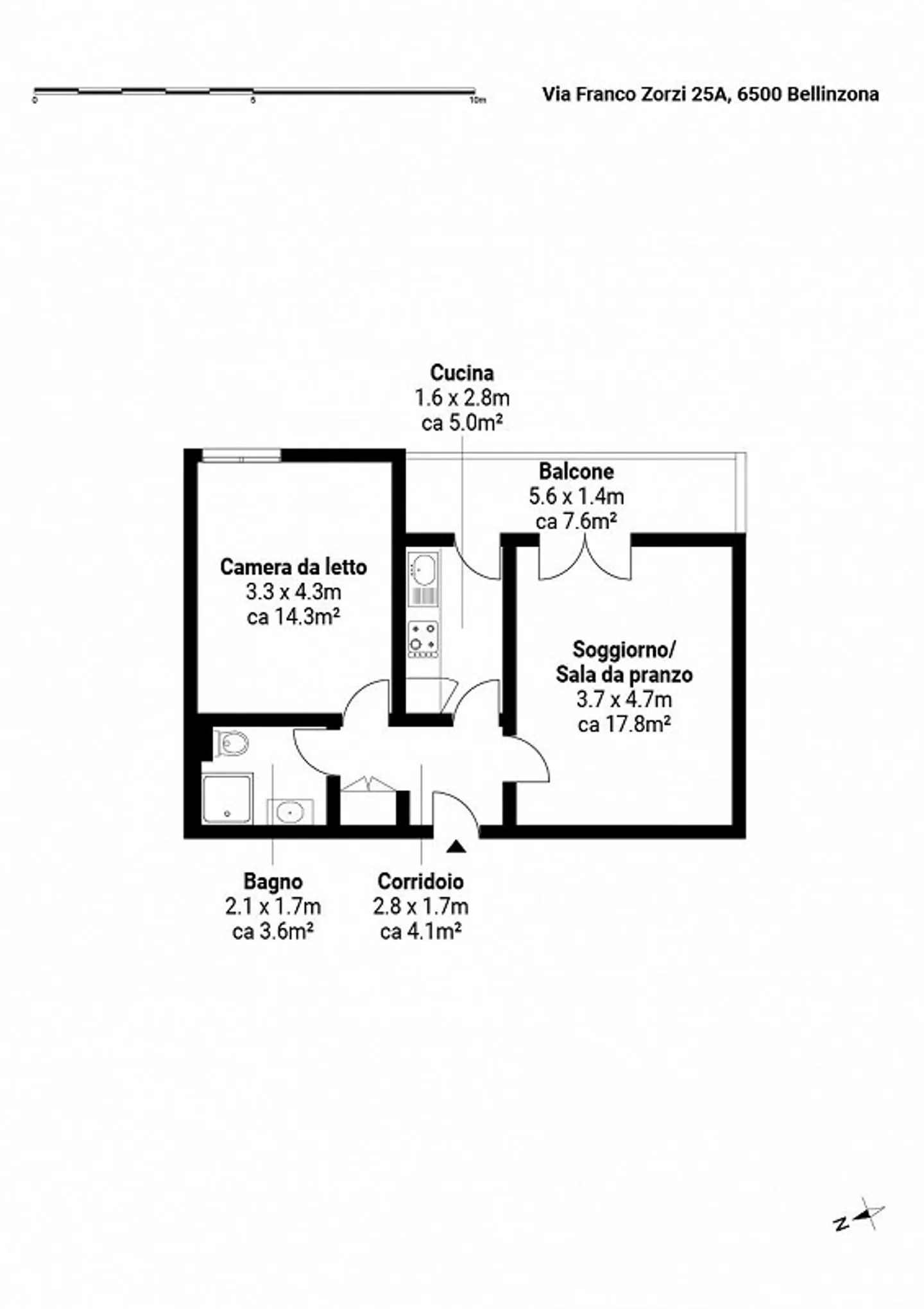 Appartement confortable 2.5 pièces - Photo 9 sur 9