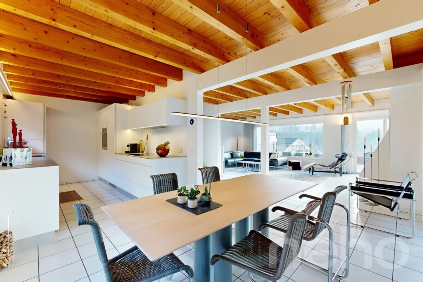 Maison jumelée lumineuse de 5,5 pièces en position élevée avec vue lointaine - Photo 4 sur 12