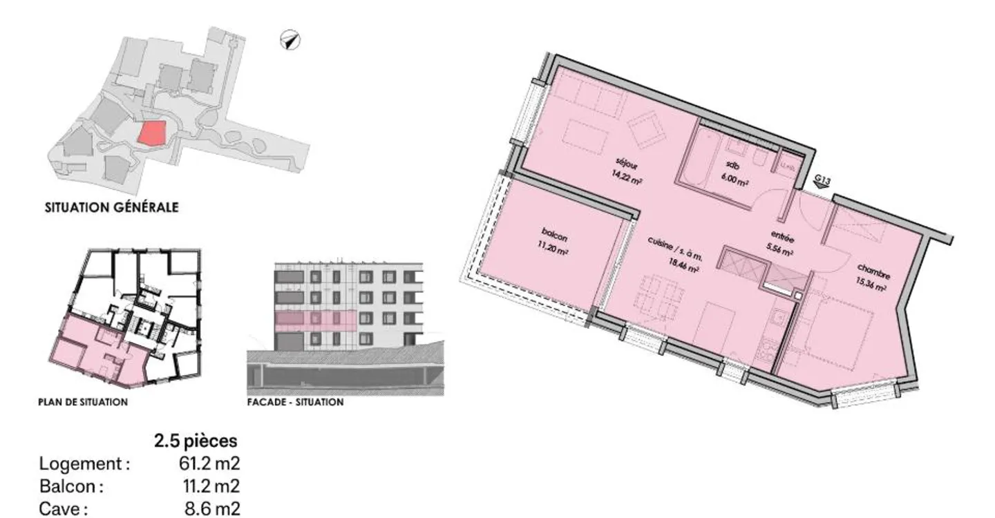 2,5-Zimmer-Wohnung im 1. Stock - Foto 6 von 6