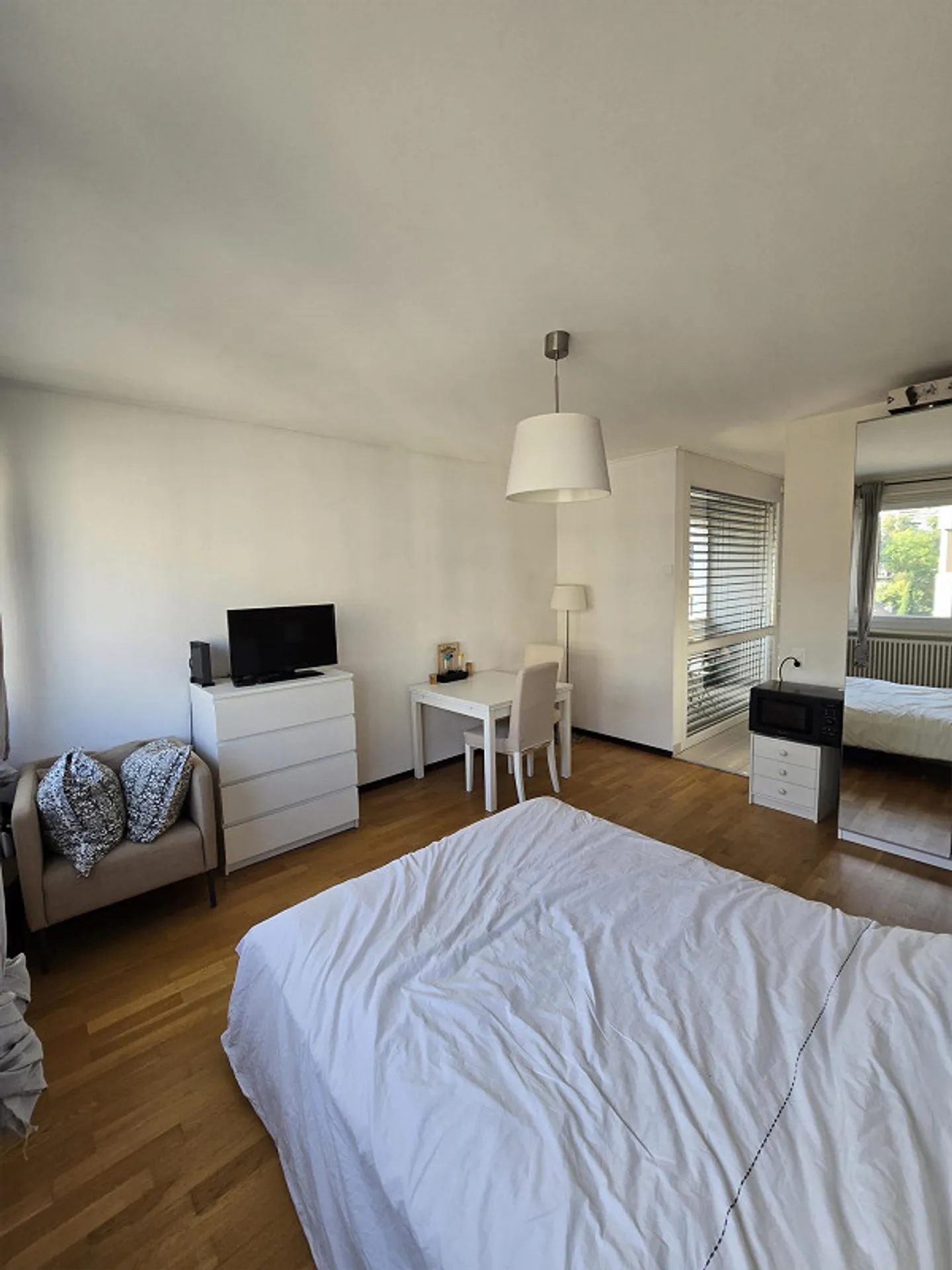 Moderne möblierte 1,5-Zimmer-Wohnung mit Balkon am Boulevard de la Cluse - Foto 4 von 13