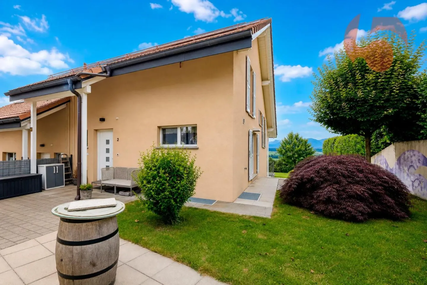 Magnifique villa avec 4,5 chambres et vue panoramique sur le Jura et la campagne environnante - Photo 10 sur 13