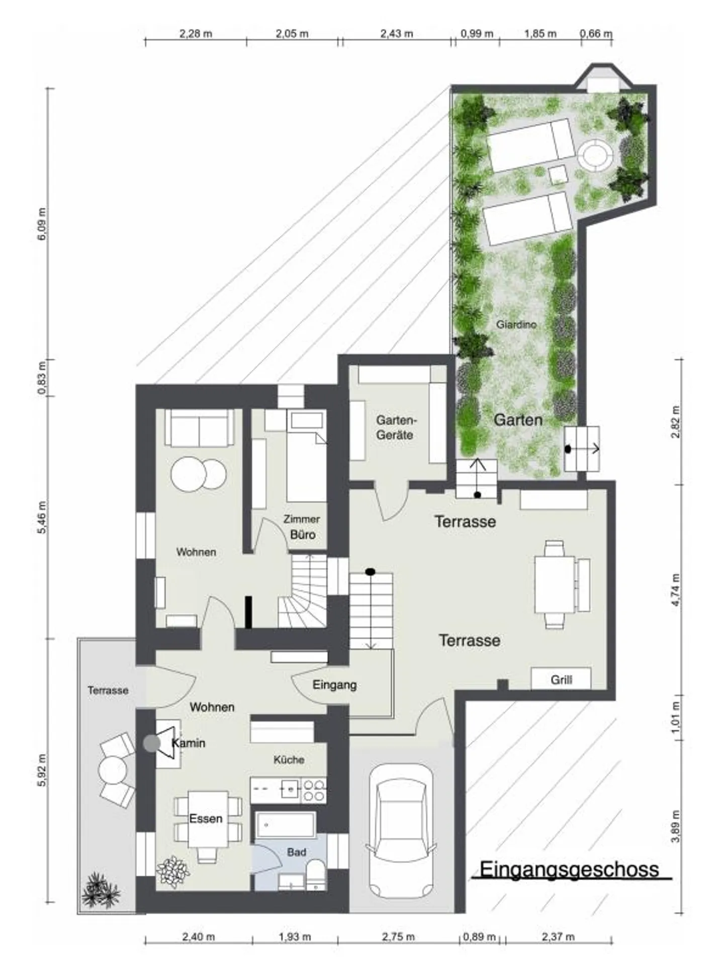 Charmantes Dorfhaus mit Garten und separatem Studio - Foto 28 von 30