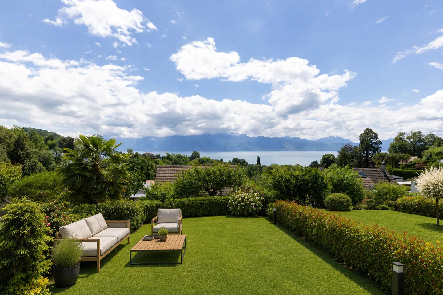 Gartengeschoss-Duplex mit Seeblick - Foto 2 von 12