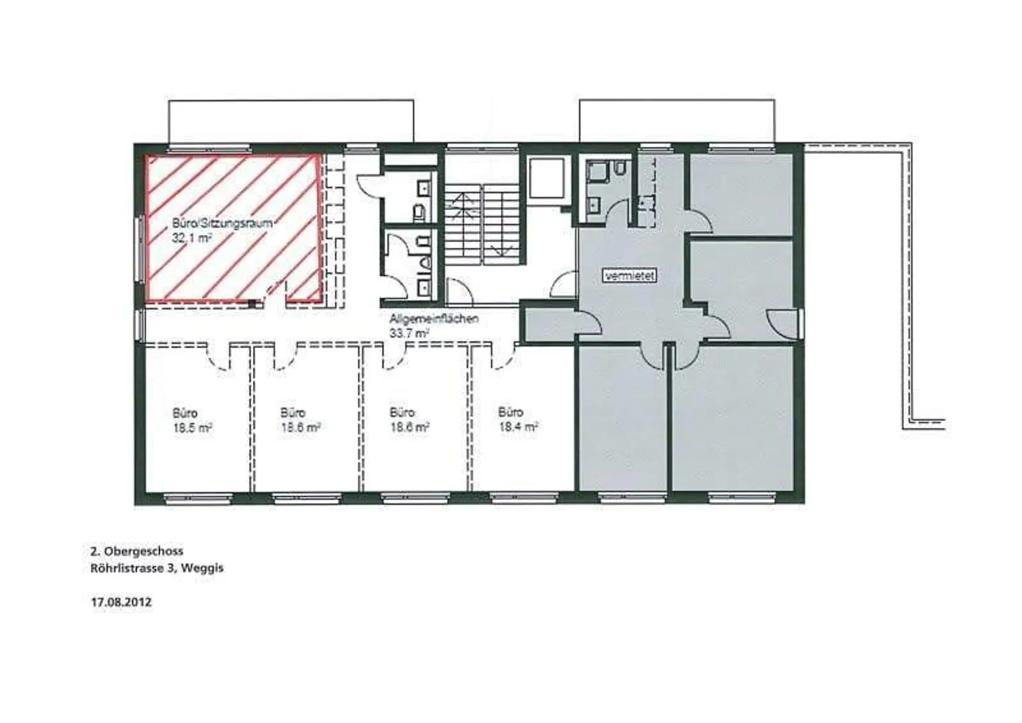 Modernes Büro zu Vermieten - Foto 3 von 3
