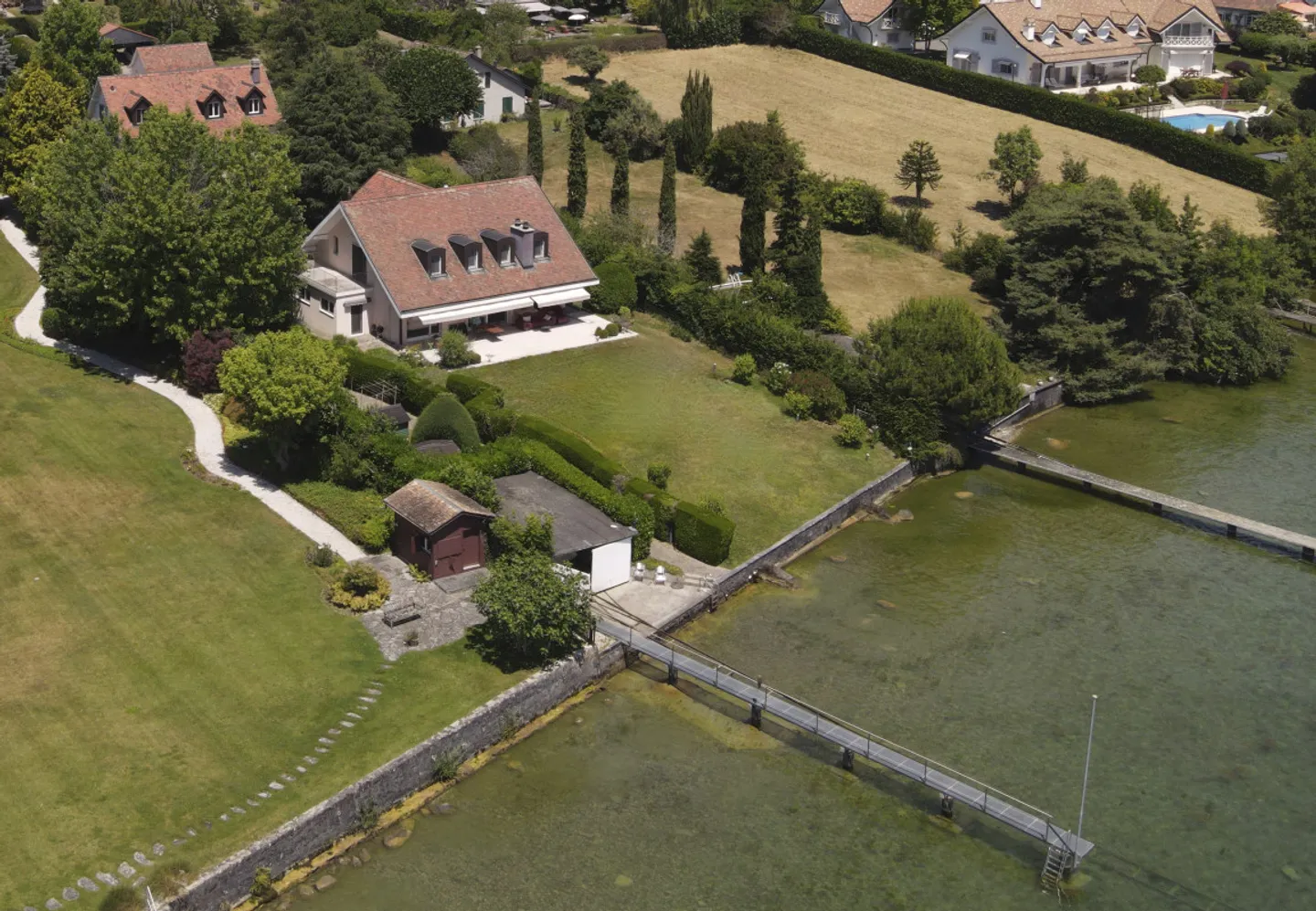 Two Villas on the Shore of Lake Geneva in Saint-Prex, with Private Lake Access - Photo 1 of 13