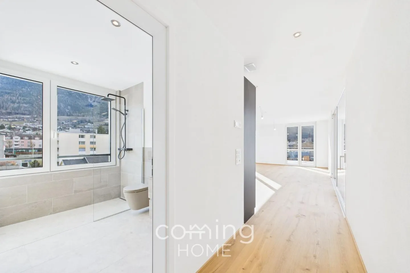 Appartement penthouse spacieux avec terrasse et balcon à Brig-Glis - Photo 9 sur 11